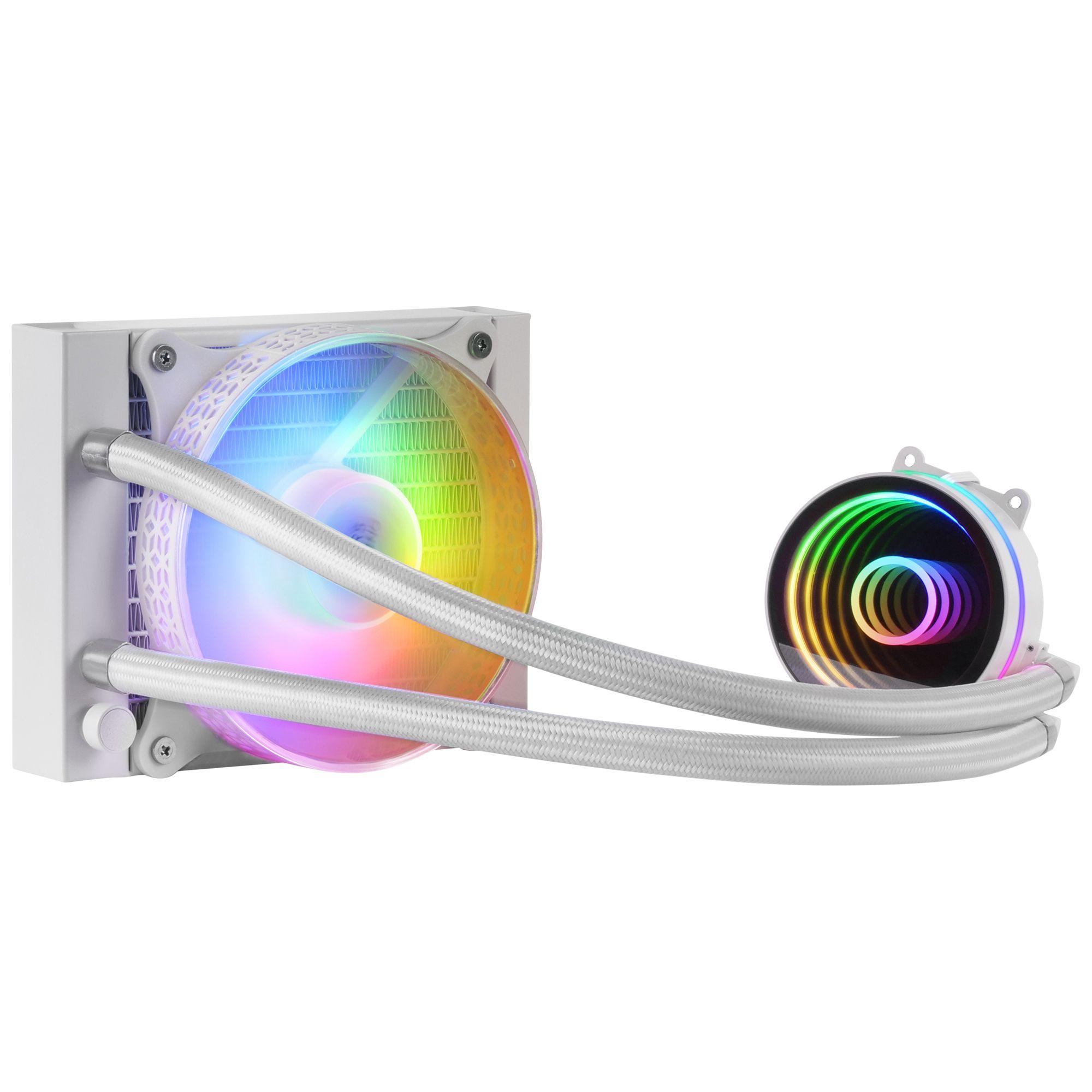 Refrigeração Líquida CPU MARS GAMING MLONE120W (200 W - 120 mm - 1800 RPM - Branco)