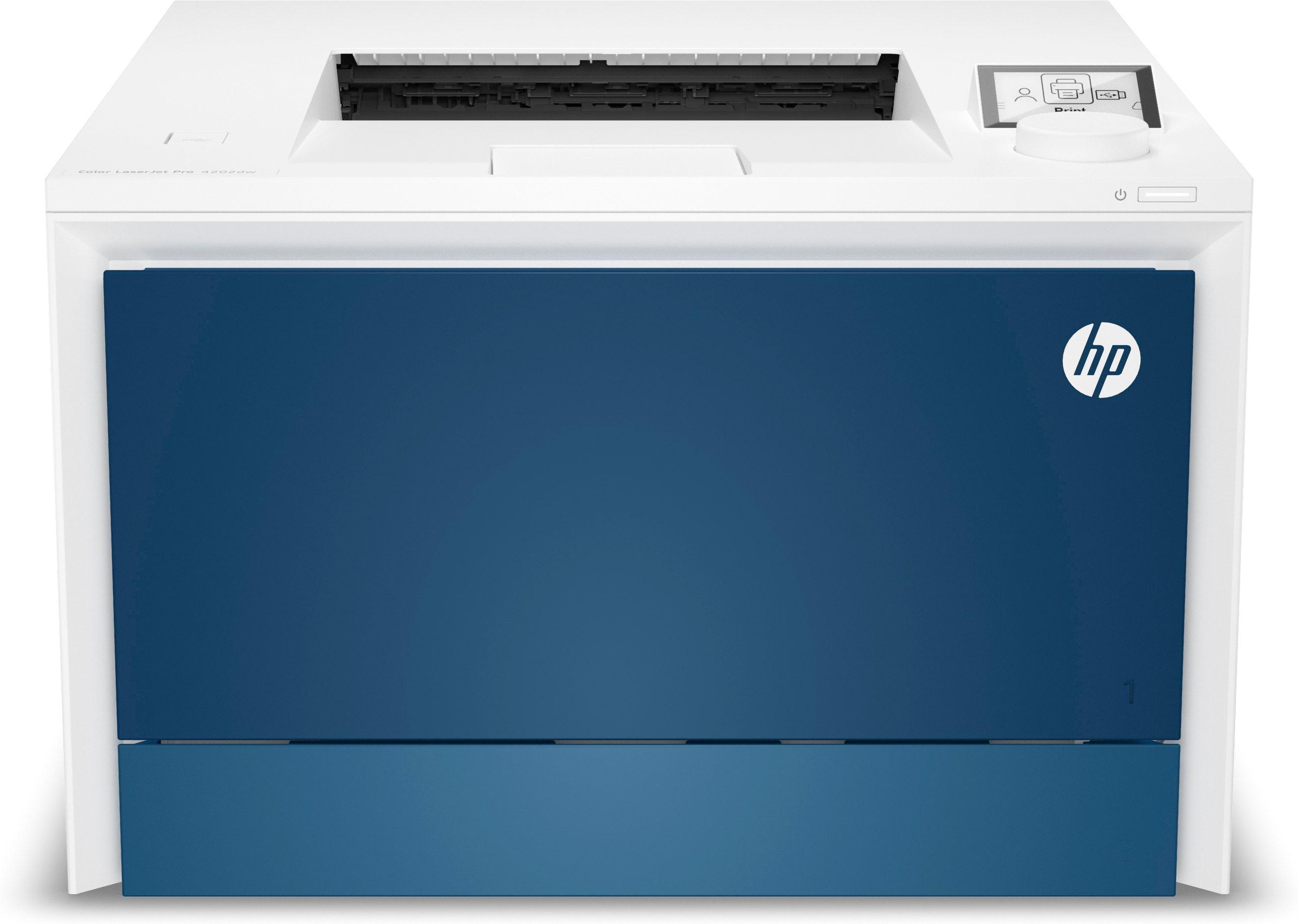 Impressora Laser a Cores HP Color LaserJet Pro 4202dw (A4 - Impressão a cores - 850 folhas - Azul/Branco) — imagem 1