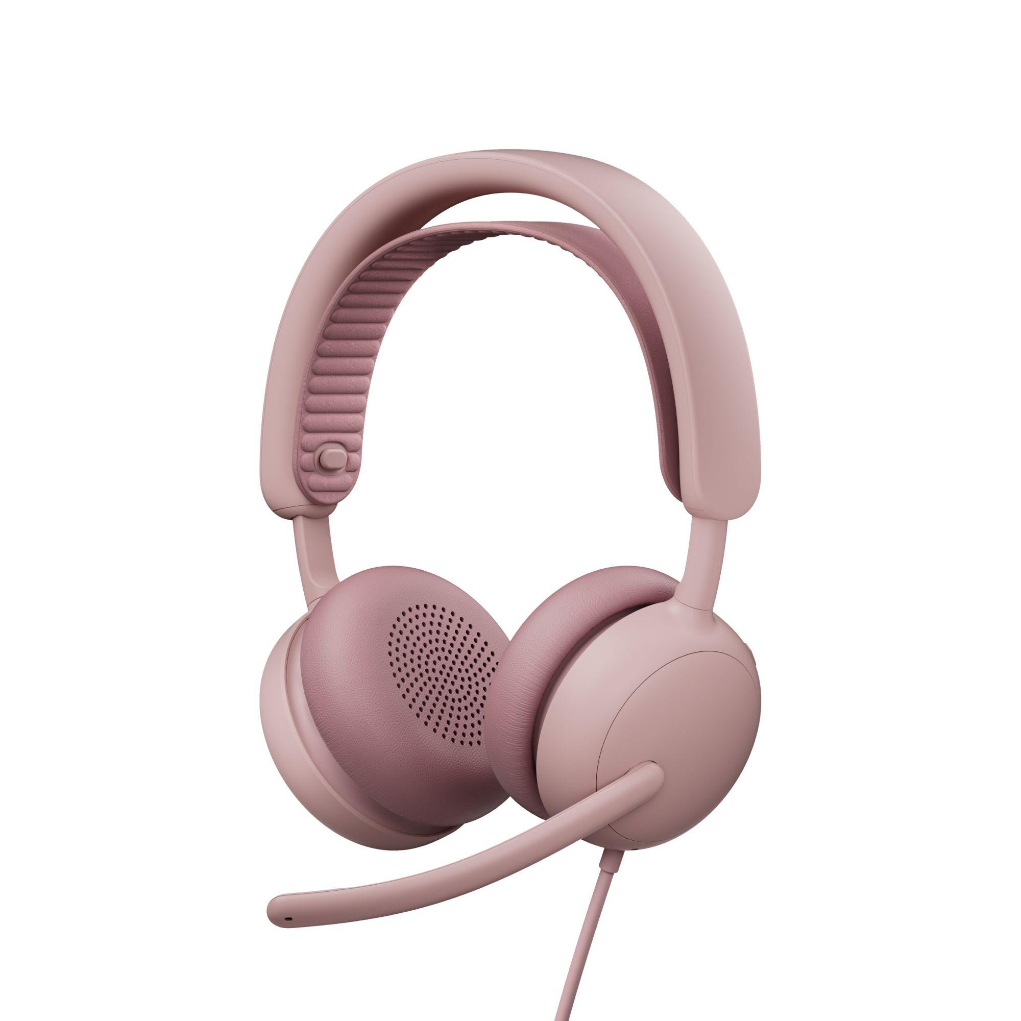 Headset LOGITECH Zone Wired 2 (Binaural - Com fios - Supra-aural - Rosa), miniatura 2