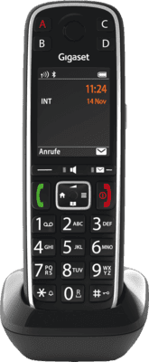 Telefone Sem Fios GIGASET E720HX (14 h em conversação - Preto)