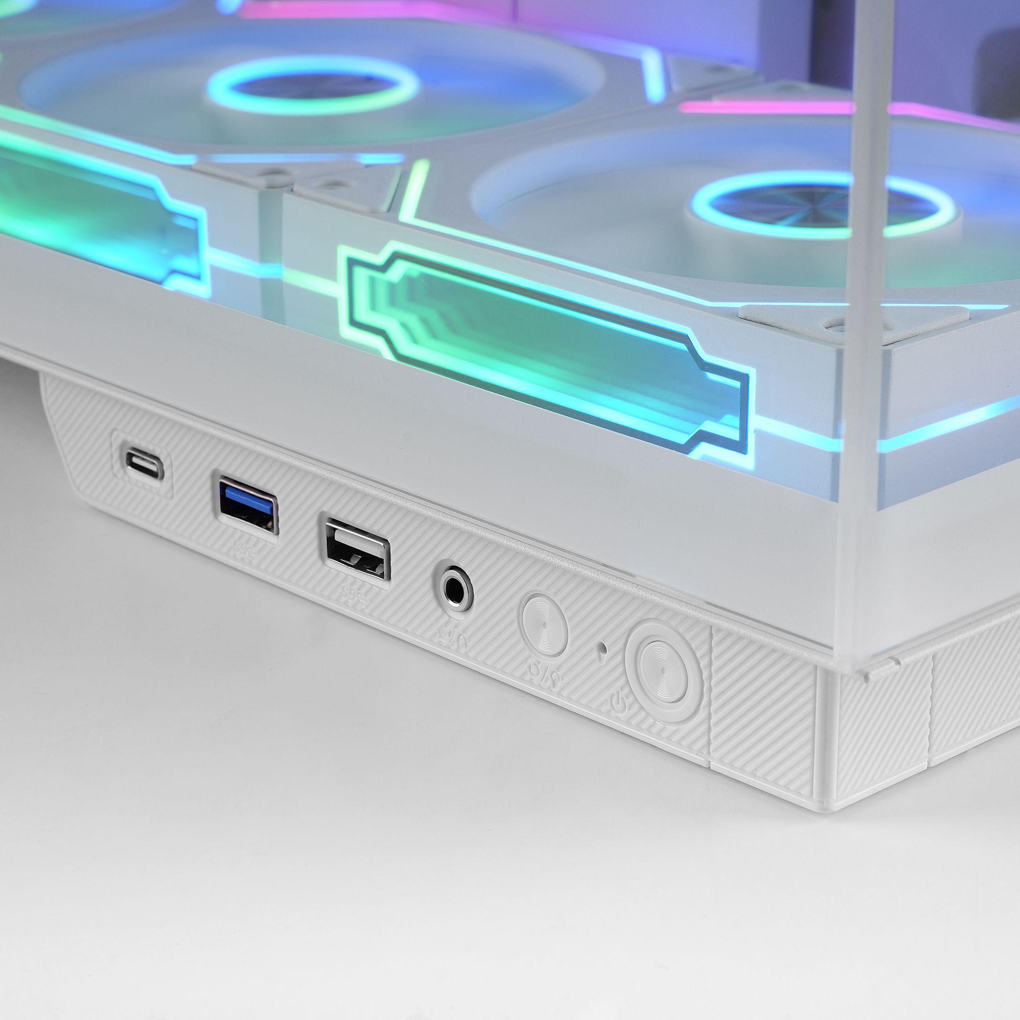 Caixa ATX MARS GAMING MC-MIRAGE (Ecrã IPS 7,2″ - Branco) — miniatura 9
