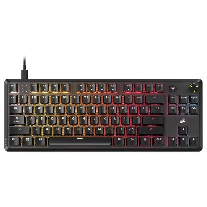 Teclado CORSAIR K70 CORE TKL RGB (Português - Mecânico, Cherry MLX Red - Sem teclado numérico - Preto), miniatura 2