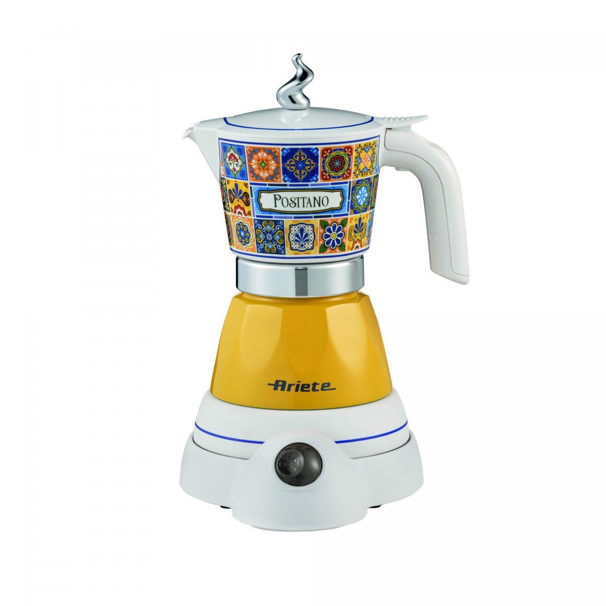 Máquina de Café Italiana Elétrica ARIETE 1358/1P (Café moído - 400 W - 5 bar - Azul e Amarelo)