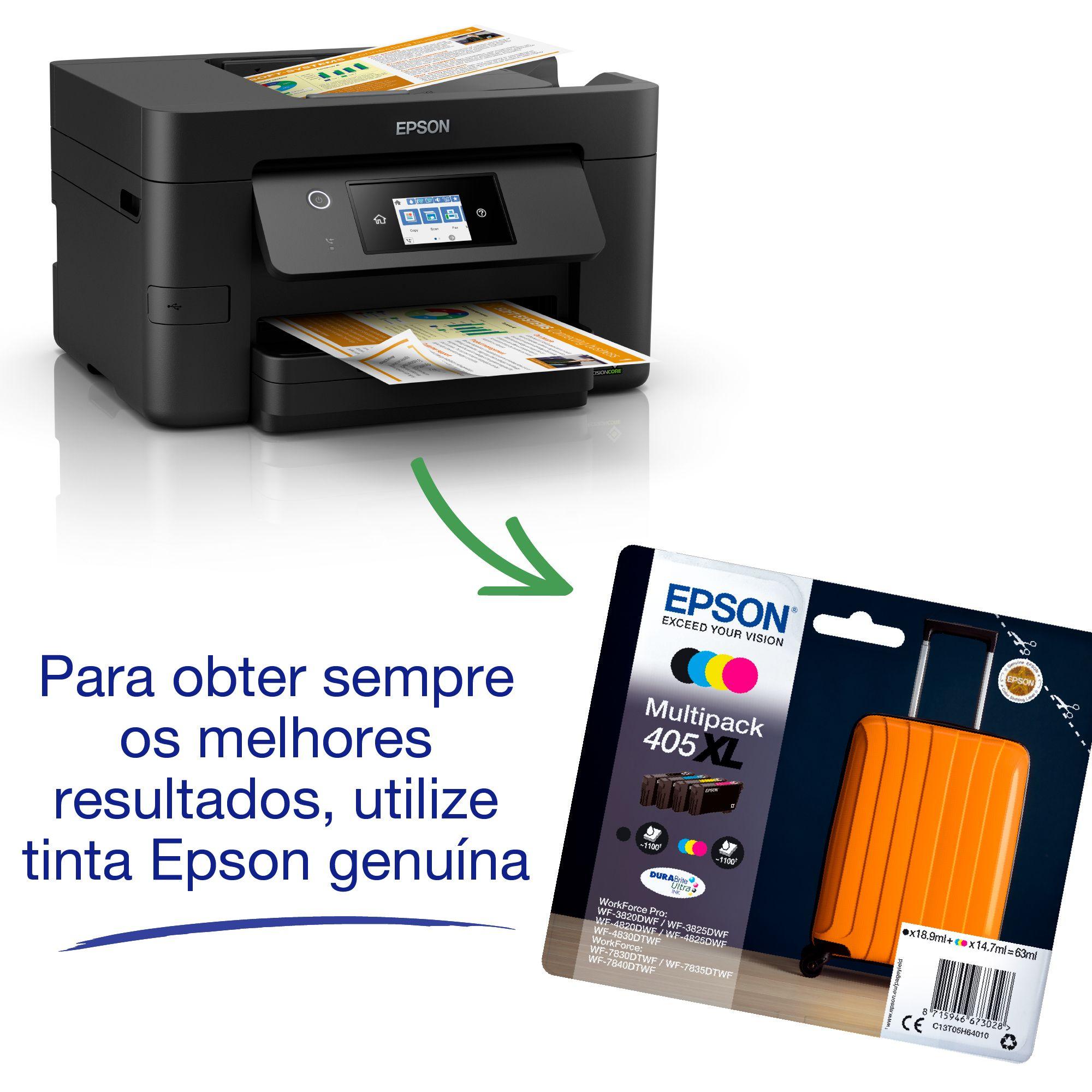 Impressora Multifunções EPSON WorkForce Pro WF-3820DWF (A4 - Impressão a cores - 250 folhas - Preto) — miniatura 6