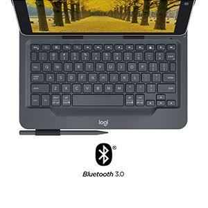 Capa com Teclado LOGITECH Universal Folio (Sem fios - Qualquer marca - Bluetooth - Preto) — miniatura 11