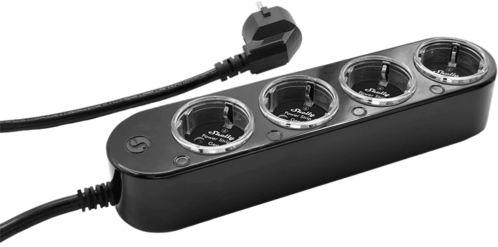 Régua de Tomadas Inteligente SHELLY Power Strip 4 Gen4 (Plástico - Preto) — miniatura 3