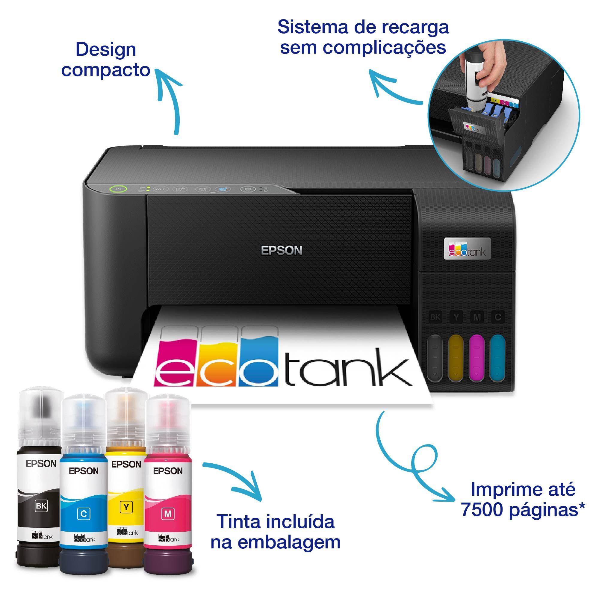 Impressora Multifunções EPSON EcoTank ET-2860 (A4 - Impressão a cores - 100 folhas - Preto) — miniatura 10