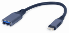 Adaptador USB-C para USB-A GEMBIRD A-USB3C-OTGAF-01 (15 cm - Preto)
