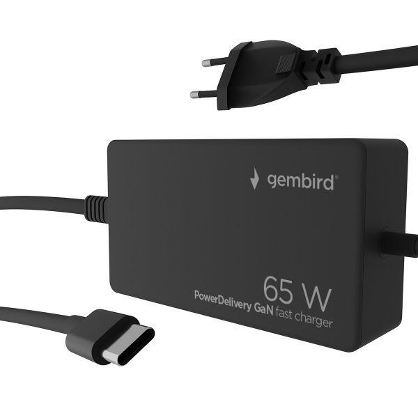 Carregador Universal GEMBIRD NPA-AC-PDQC65-01 (65 W - Até 65 W - Preto), miniatura 2