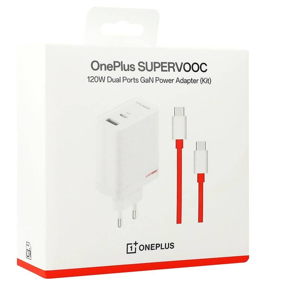 Carregador de Parede ONEPLUS SuperVOOC 120W Dual Power Adapter (120 W - GaN - Branco) — miniatura 3