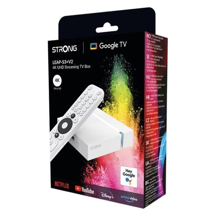Reprodutor Multimédia STRONG LEAP-S3+ V2 (Android 14 - Amlogic - S905Y4 - Branco) — miniatura 6