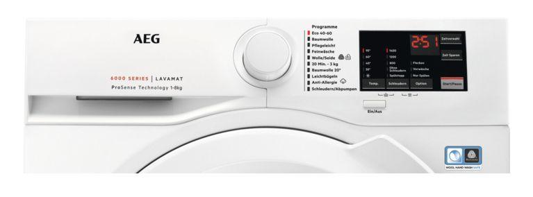 Máquina de Lavar Roupa Independente AEG L6FBF51488 (1400 RPM - B - 43 l - Branco), miniatura 2