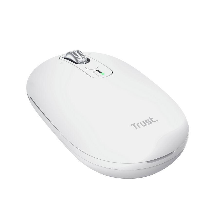 Rato TRUST Seron (Ambidestro - 3200 DPI - Ótico - Branco) — miniatura 4