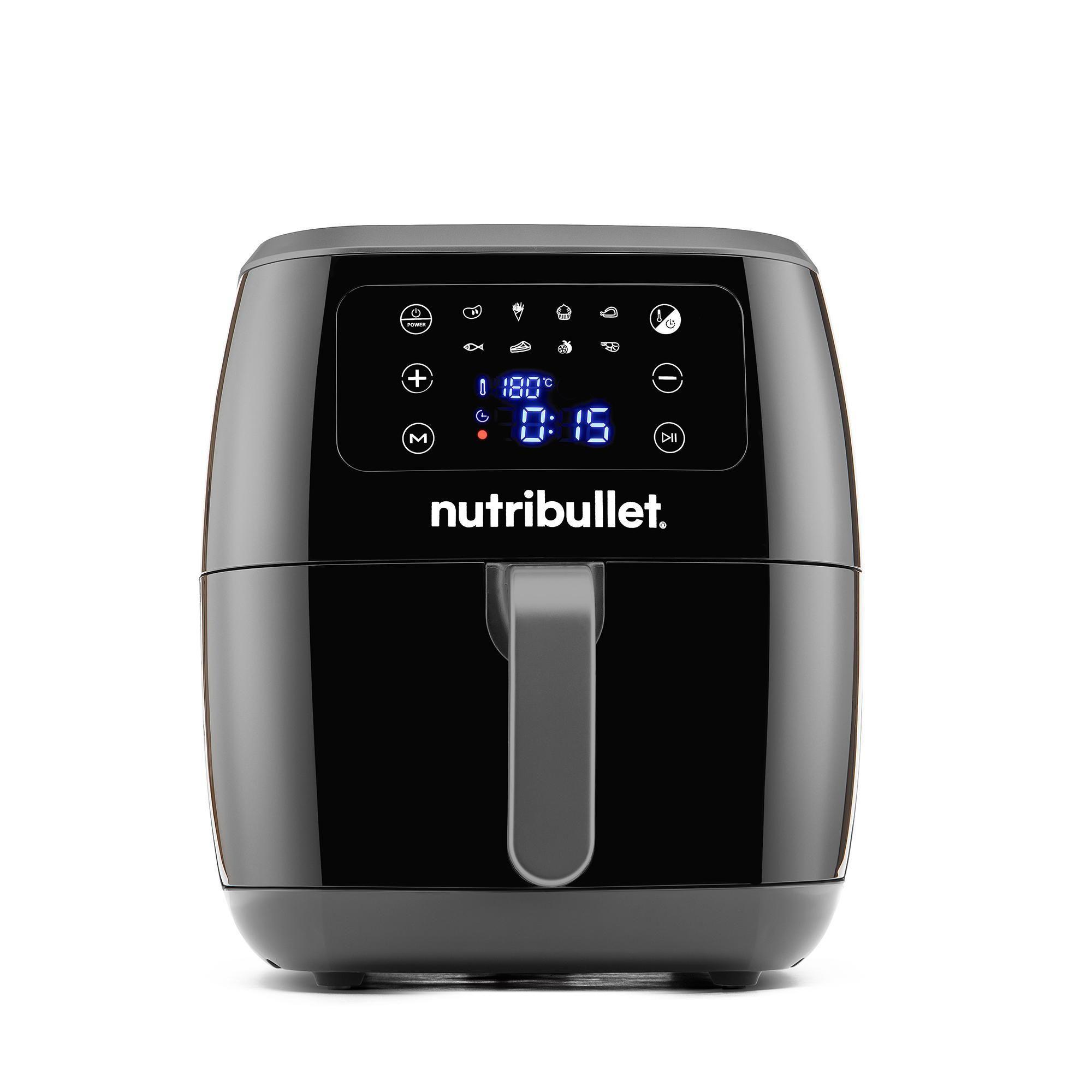 Fritadeira de Ar Quente NUTRIBULLET NBA071B XXL Digital (1800 W - Toque - Altura 39,3 cm - Preto)