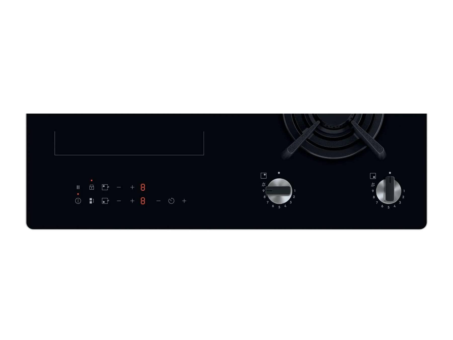 Placa Mista de Encastre ELECTROLUX KDI641723K (4 zonas - Mista: gás e indução - Toque - Preto), miniatura 2