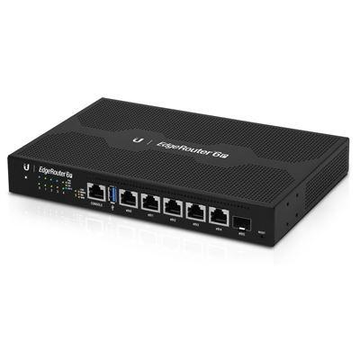 Router UBIQUITI EdgeRouter 6P (Gigabit Ethernet - 10/100/1000 Mbit/s - Preto) — miniatura 2