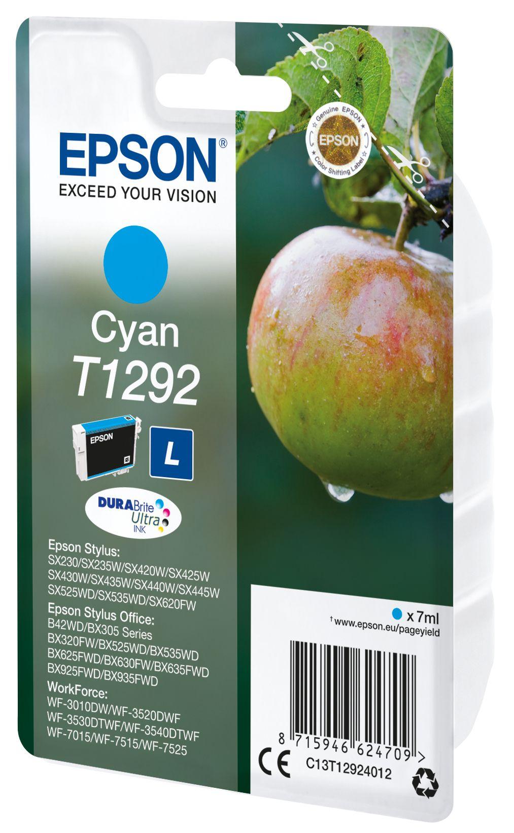 Tinteiro EPSON T1292 (474 páginas - Ciano)