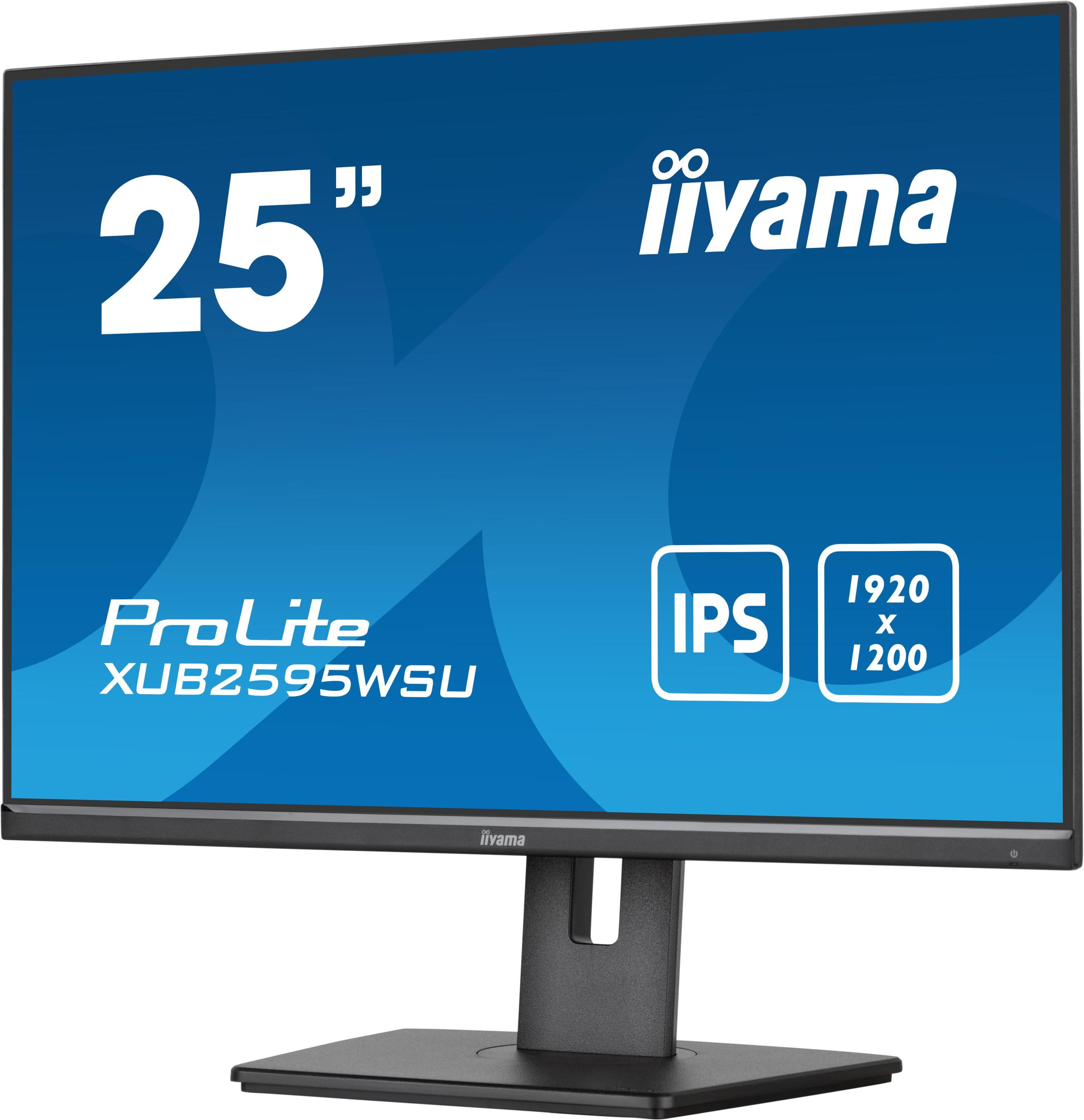 Monitor IIYAMA ProLite XUB2595WSU-B5 (25" - IPS - 1920 x 1200 pixels - Preto) — miniatura 4
