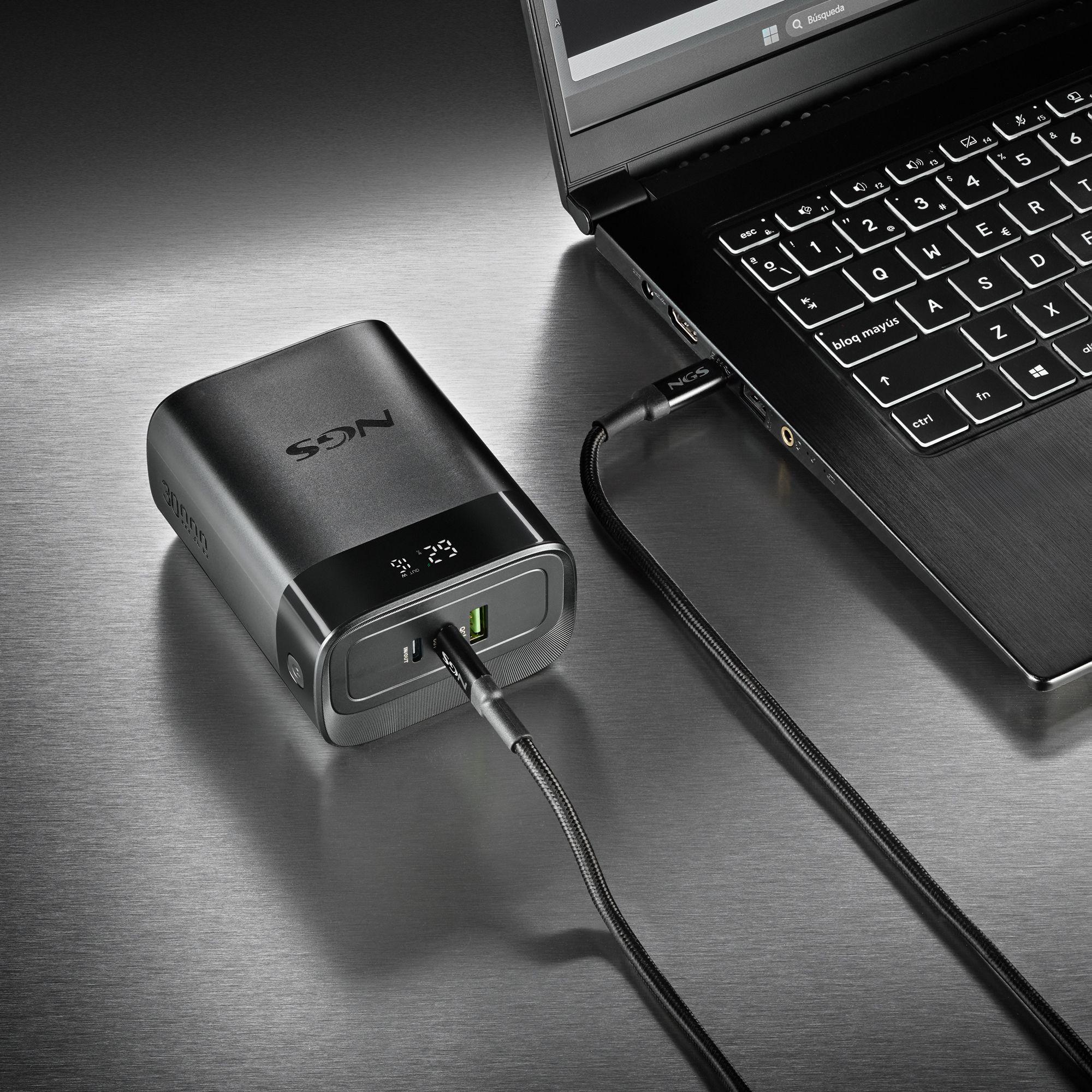 Bateria Externa NGS TWIX30 (30000 mAh - 111 Wh - USB Type-C - Preto) — miniatura 4