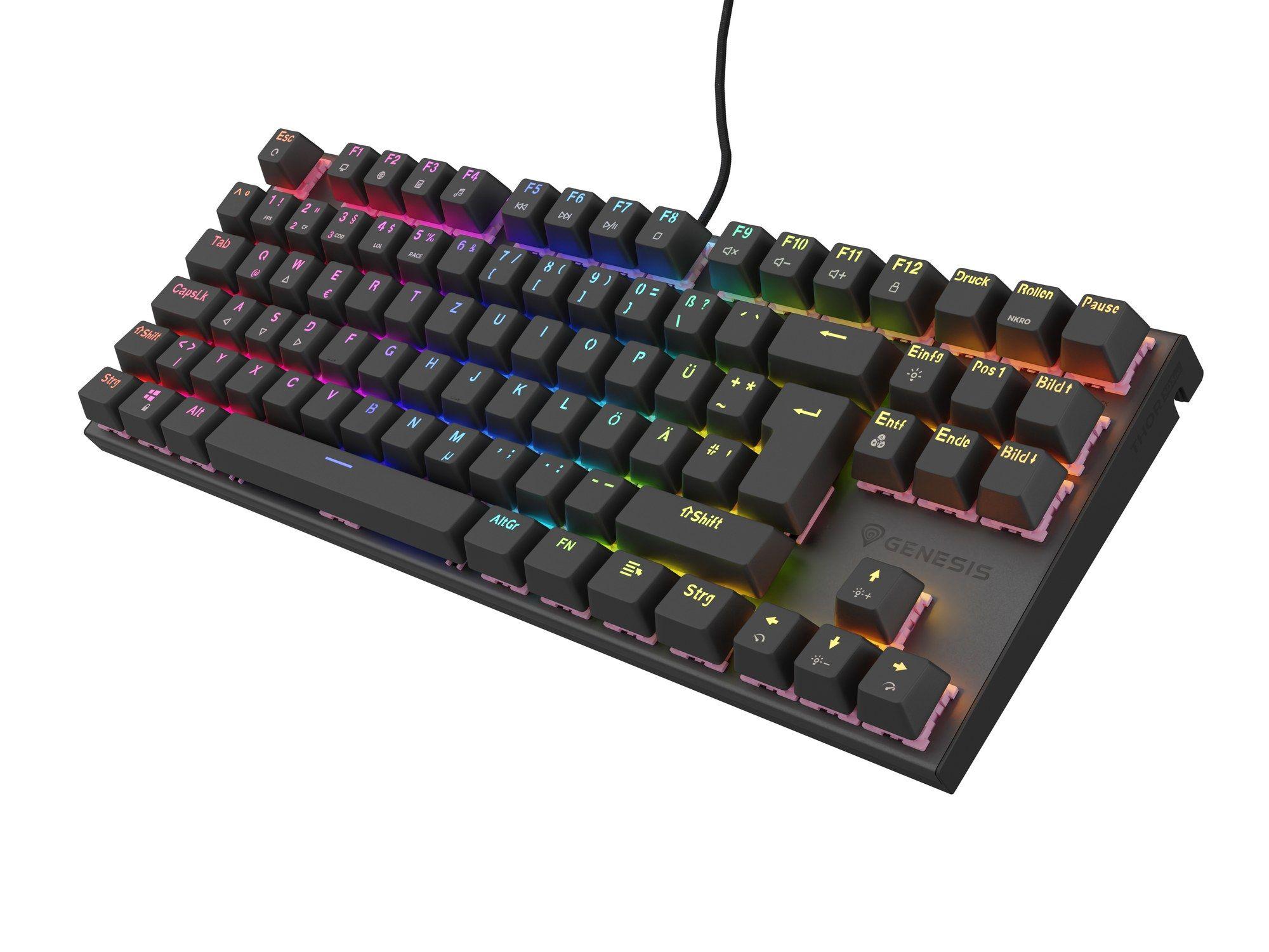Teclado GENESIS Thor 303 TKL (Alemão - Outemu Peach Silent - Sem teclado numérico - Preto), miniatura 3