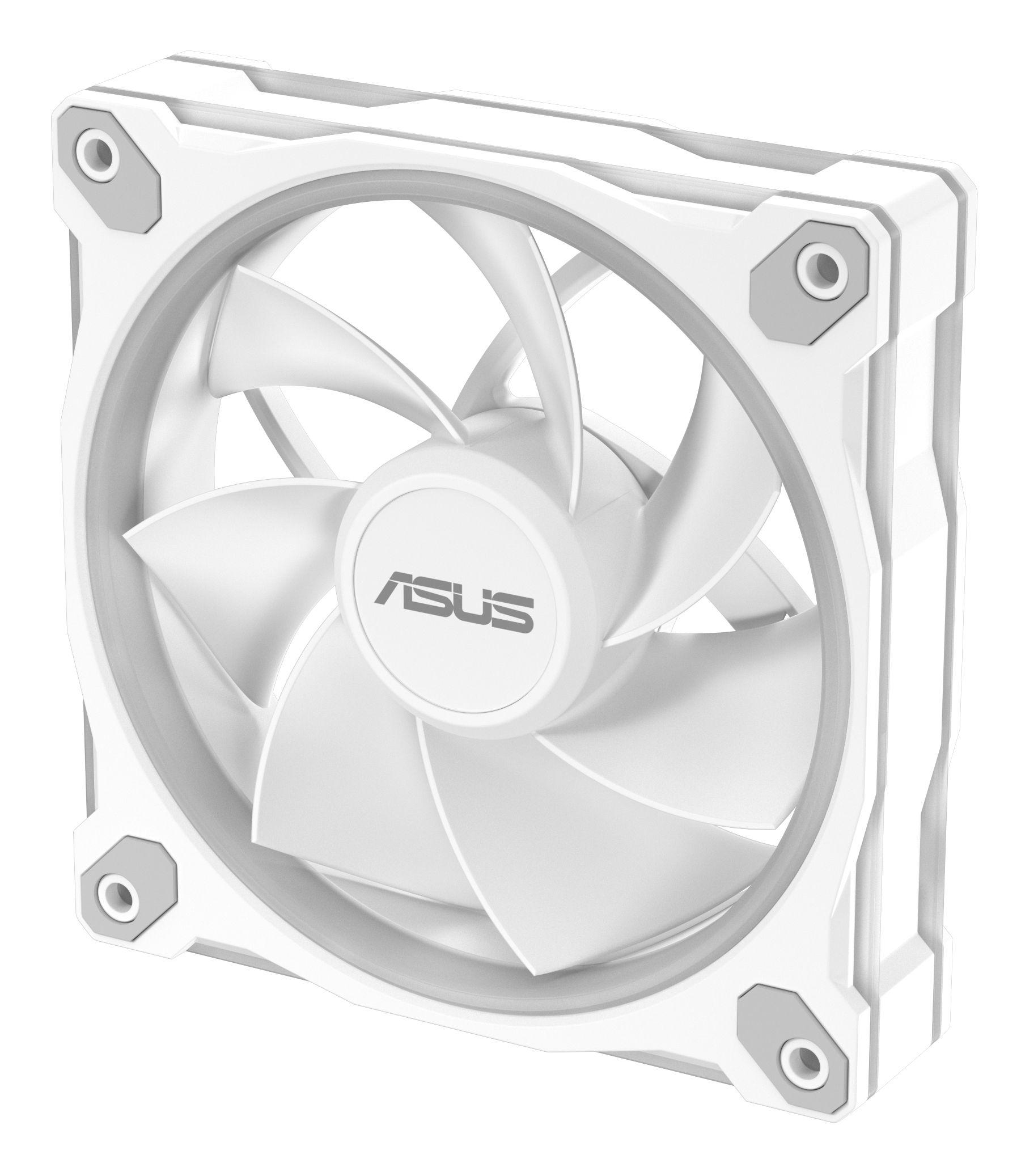 Conjunto de Ventoinhas para Caixa PC ASUS Prime MR120 ARGB Reverse Fan (Branco), miniatura 14