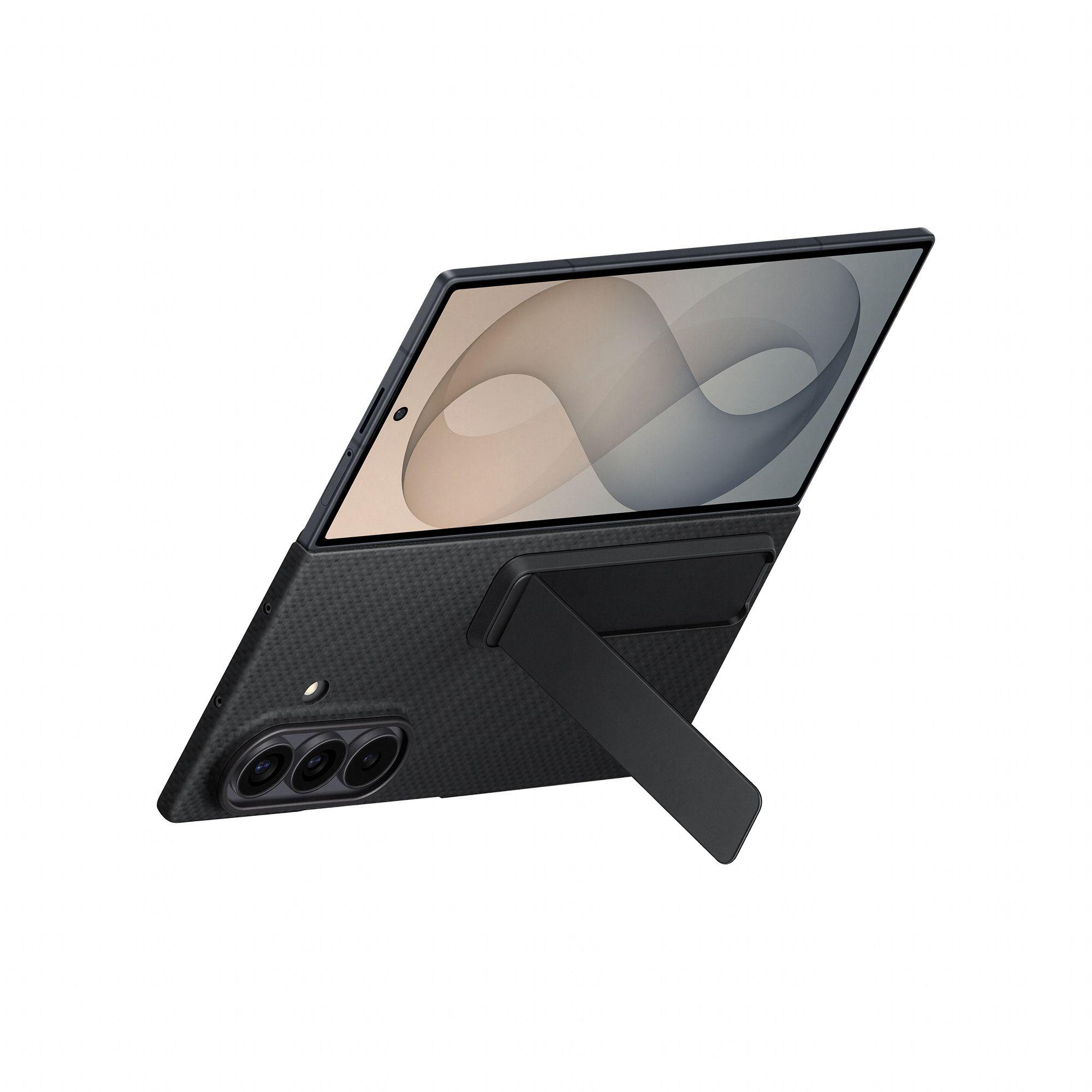 Capa SAMSUNG Carbon Standing Case EF-XF976SBEGWW (Carbono - Preto) — miniatura 2