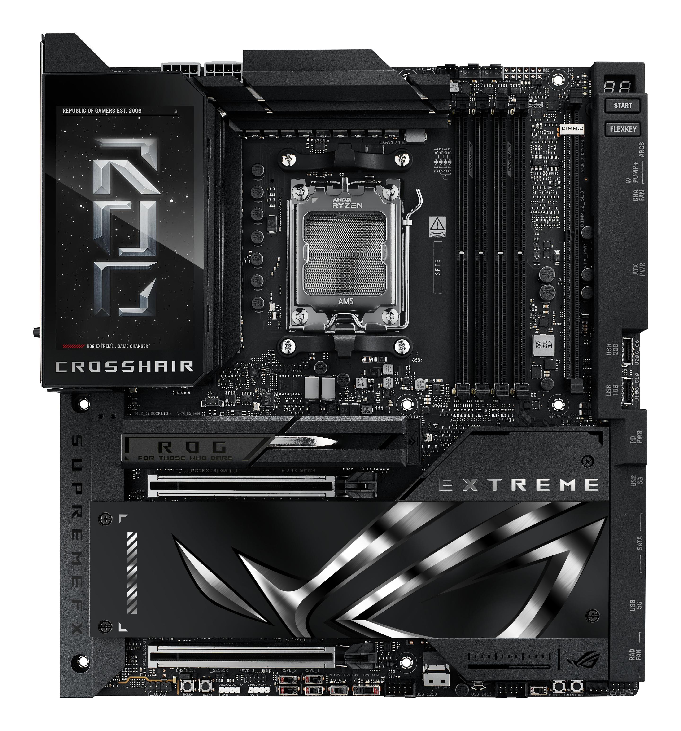 Motherboard ASUS ROG CROSSHAIR X870E EXTREME (AM5 - EATX - Duplo canal - Preto), miniatura 3