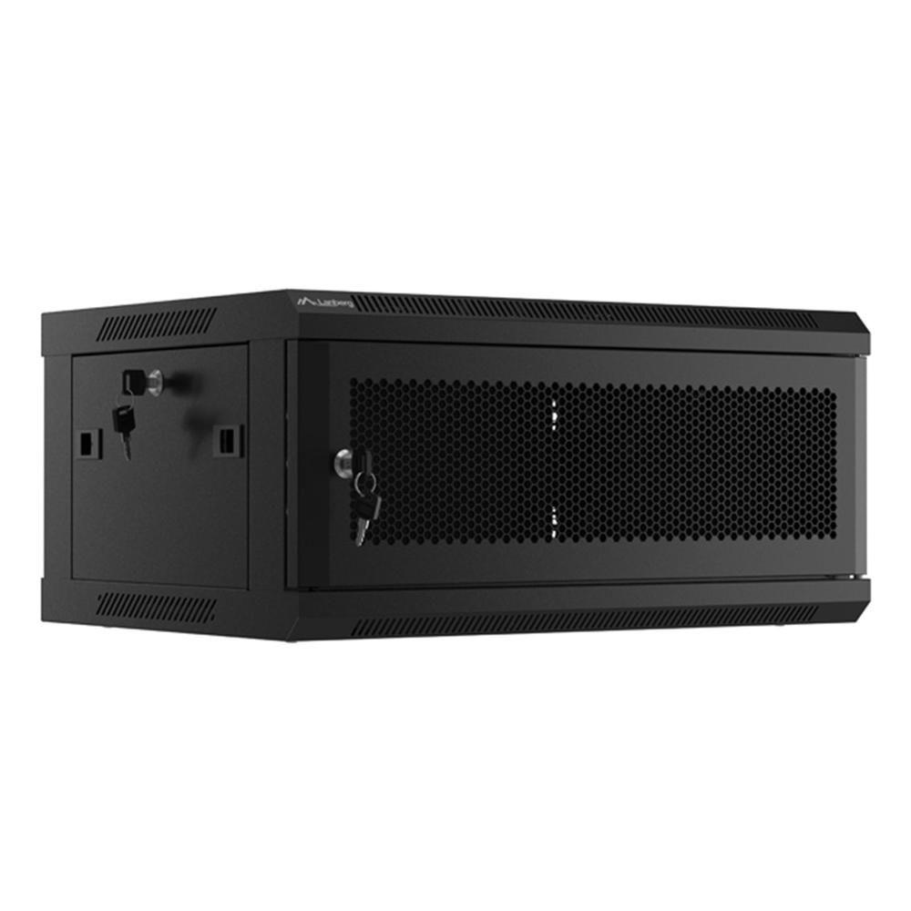 Armário Rack Mural LANBERG WF01-6404-23B (19″ - 4U - 600 x 450 mm - Preto)