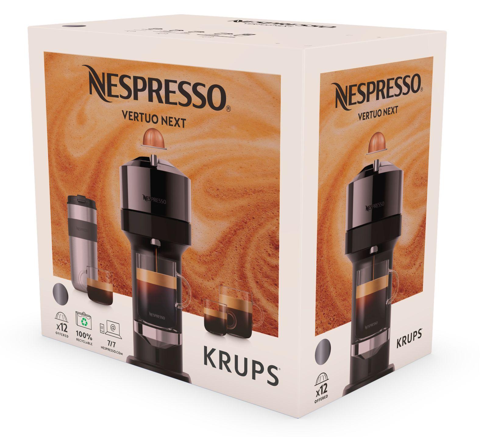Máquina de Café de Cápsulas KRUPS Nespresso Vertuo Next Deluxe XN910C10 (Cápsula de café - 1500 W - 1,1 l - Preto/Cinzento) — miniatura 10