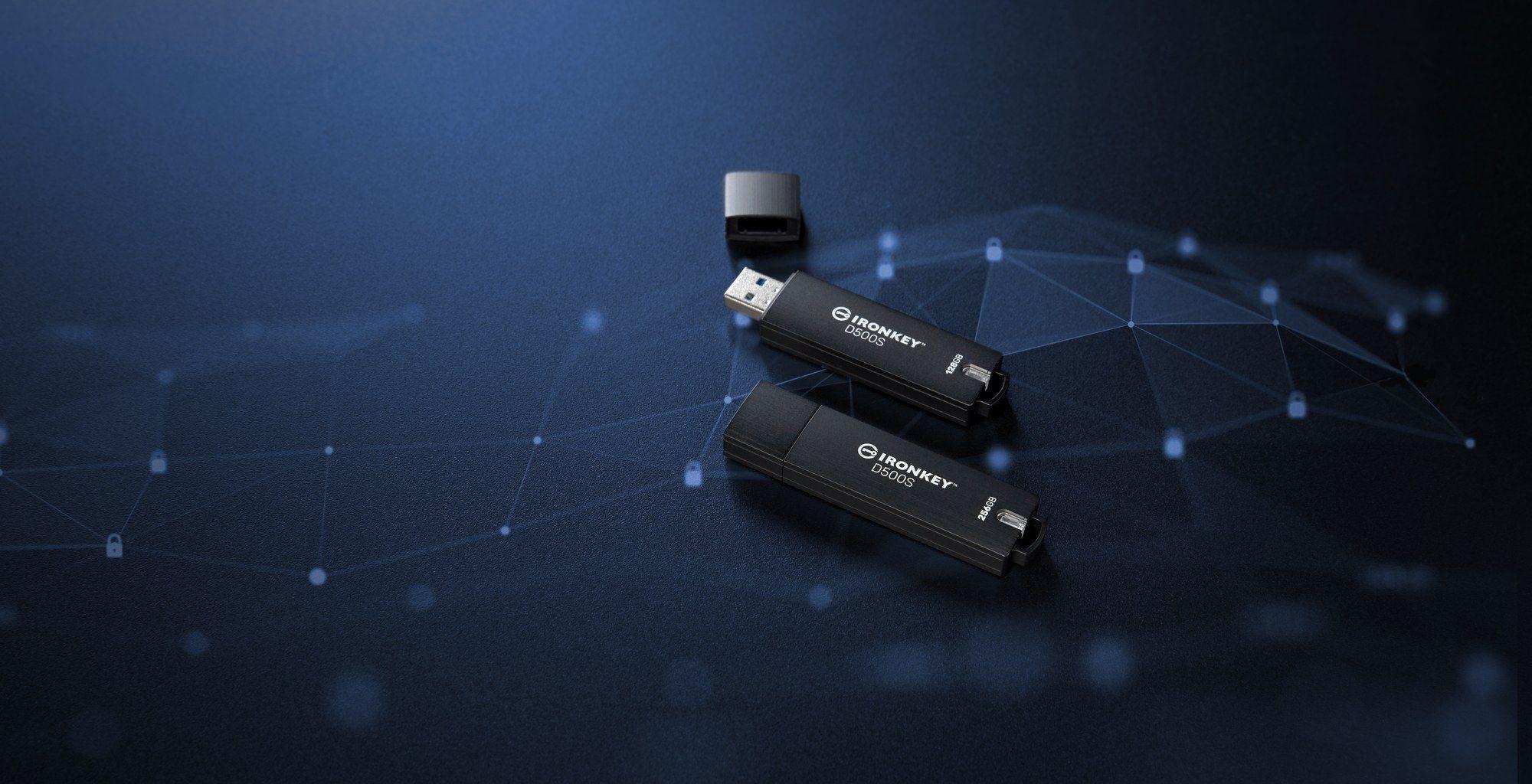 Pen USB KINGSTON IronKey D500S (USB Type-A - USB-A - 3.2 Gen 1 - Preto) — miniatura 8