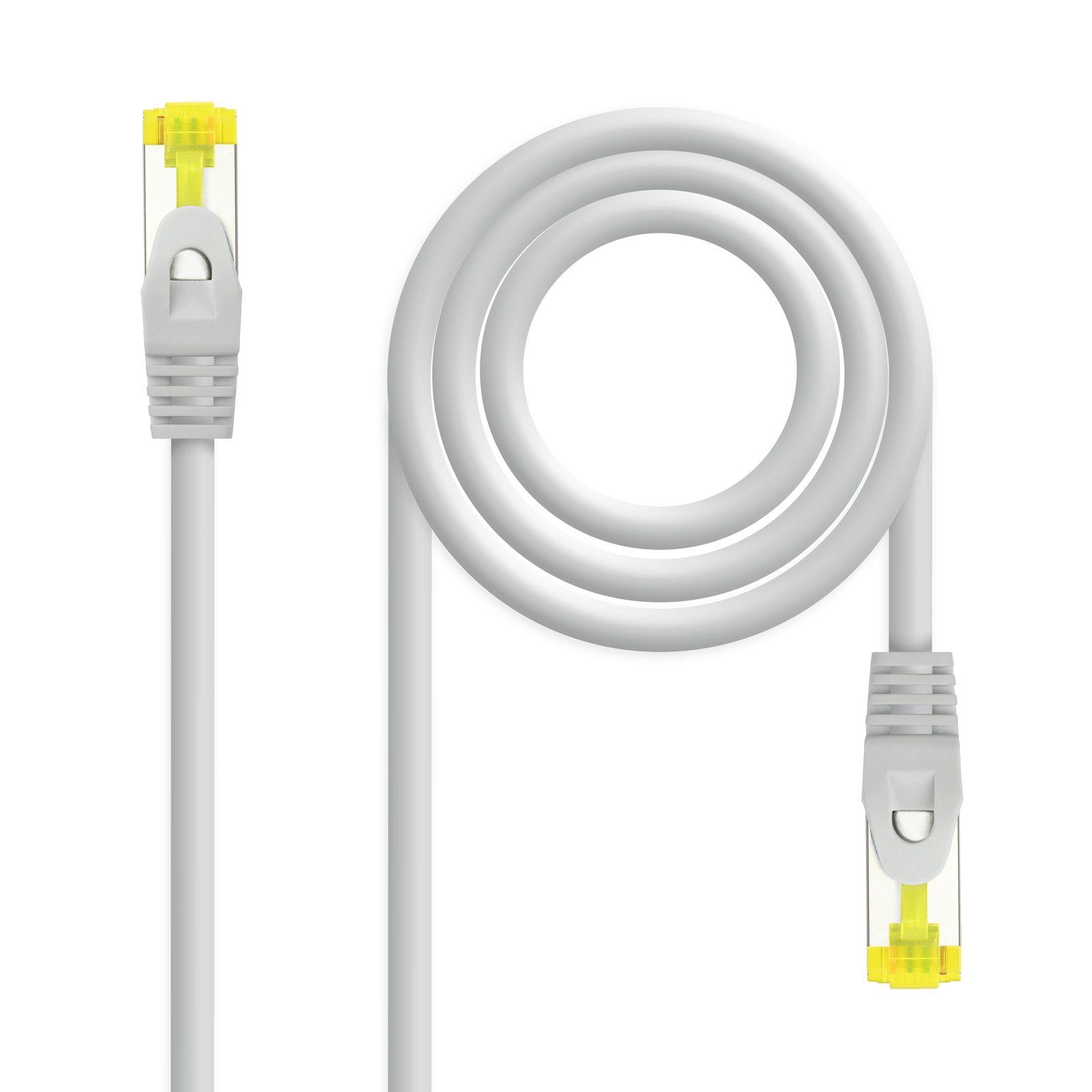 Cabo de Rede NANOCABLE 10.20.1910 (10 m - Cat6A - RJ-45 Macho - Cinzento)