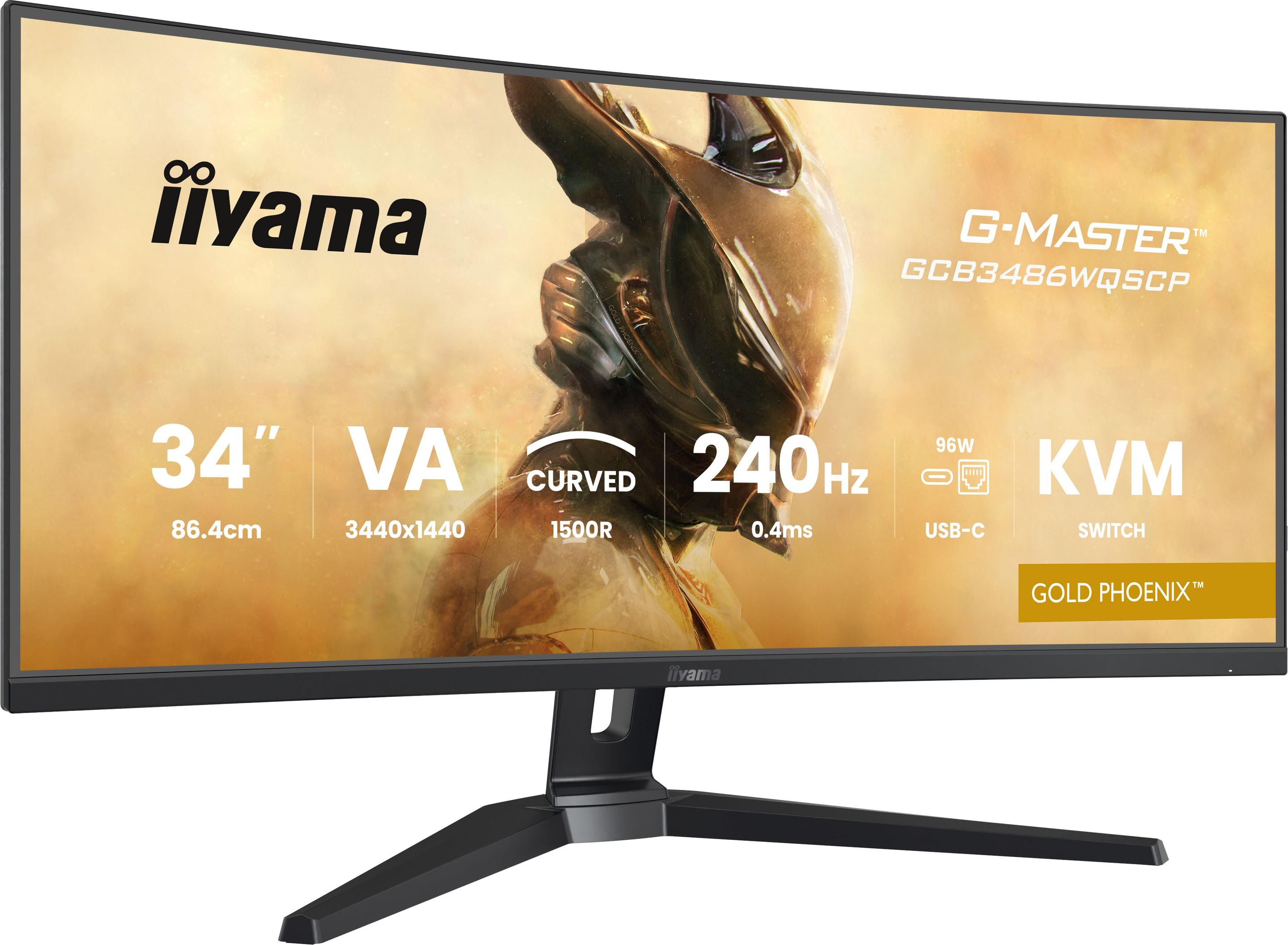 Monitor IIYAMA G-MASTER GCB3486WQSCP-B1 (34" UWQHD - 240 Hz - Preto) — miniatura 4