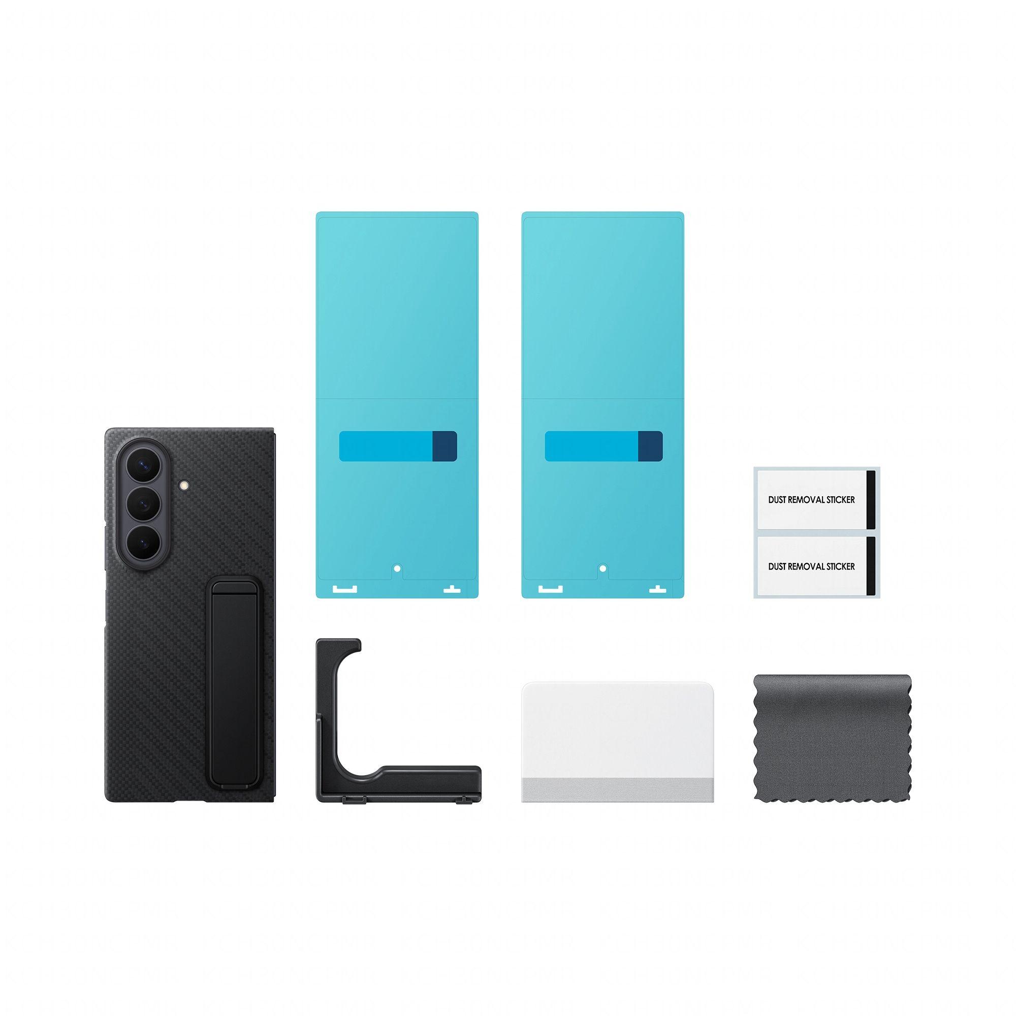 Capa SAMSUNG Carbon Standing Case EF-XF976SBEGWW (Carbono - Preto) — miniatura 5
