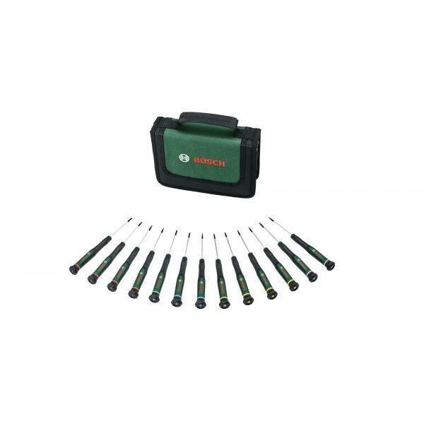 Conjunto de Chaves de Fendas de Precisão BOSCH 1600A02Z9N (Verde/Preto)
