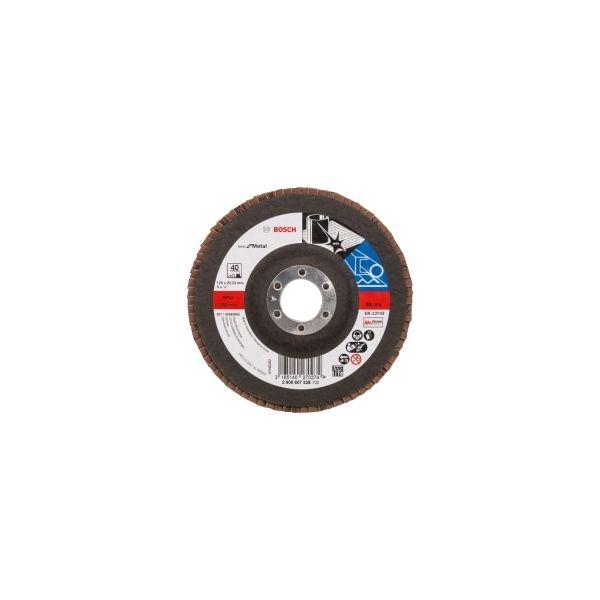 Disco de Lixa de Lamelas BOSCH X571 Best for Metal 2608607326 (Metal - 125 mm), miniatura 2