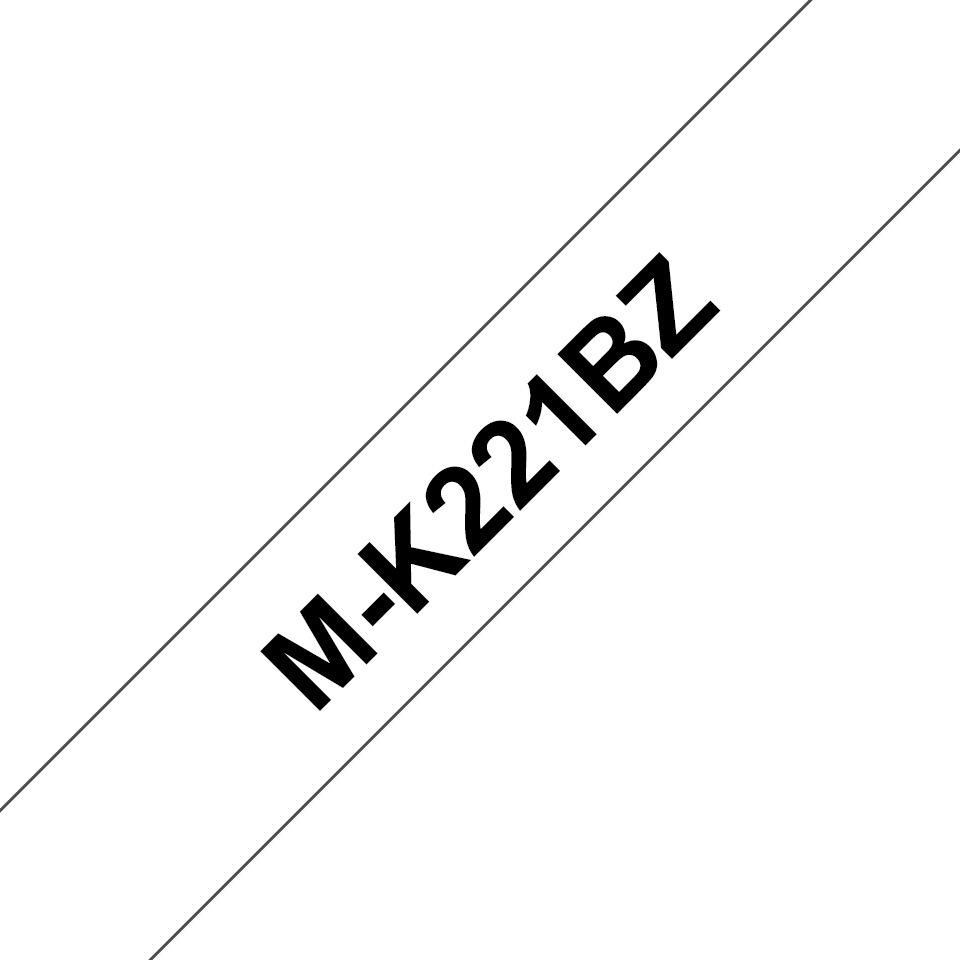 Fita de Impressão BROTHER M-K221BZ (Preto sobre Branco)