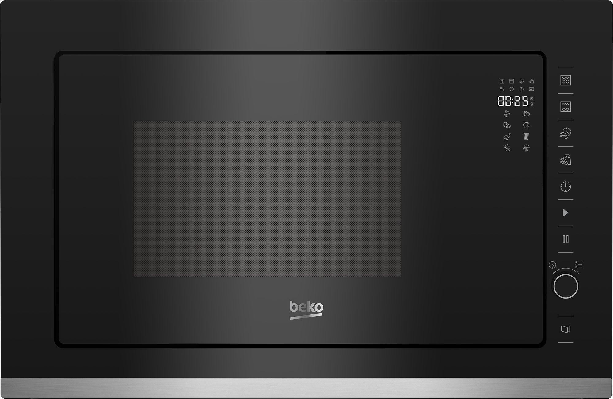 Micro-ondas de Encastre BEKO BMGB25333X (Altura 38,8 cm - Inox e Preto)