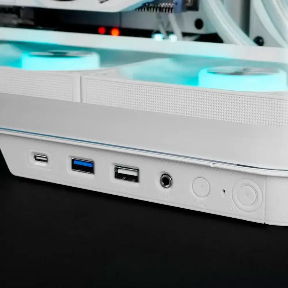 Caixa ATX MARS GAMING MC-INFINIO ARGB (ATX, Micro ATX, Mini-ITX - Tower - 16,5 cm - Branco) — miniatura 5