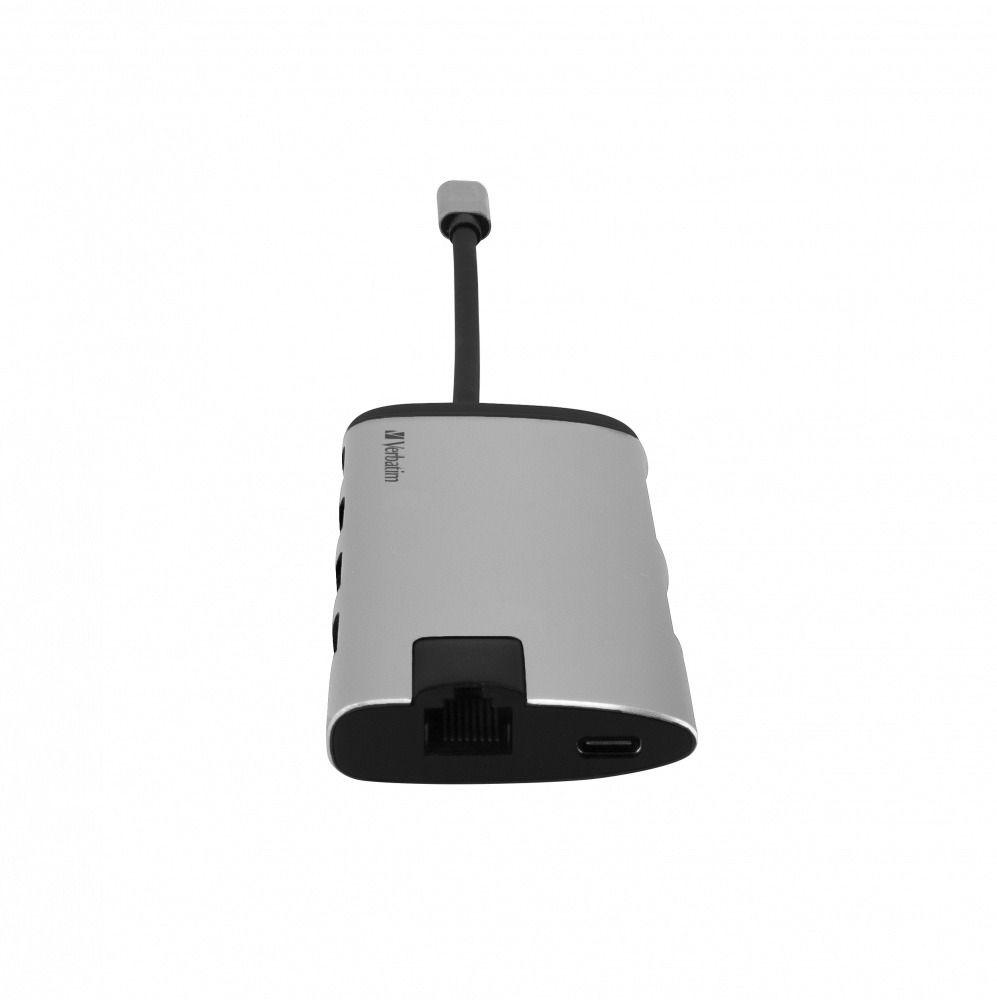 Dock USB-C VERBATIM 49142 (0,015 m - Preto/Prateado) — miniatura 6