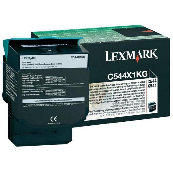 Toner LEXMARK C544X1KG (6000 páginas - Lexmark C544 e X544 - Preto)