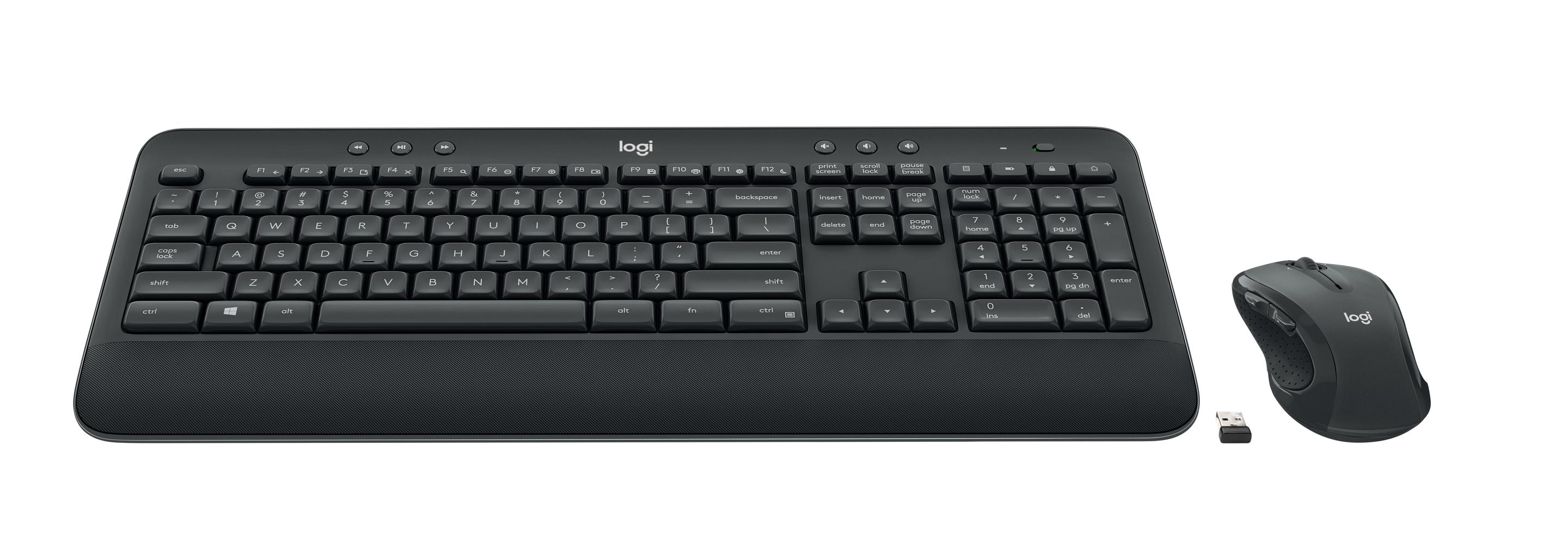 Conjunto de Teclado e Rato LOGITECH MK545 Advanced (Alemão - Tamanho completo - USB - Preto), miniatura 2