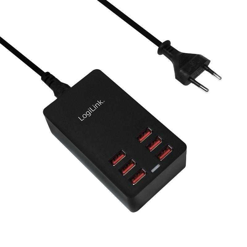 Carregador USB de Dispositivos Móveis LOGILINK PA0139 (32 W - Preto), miniatura 4