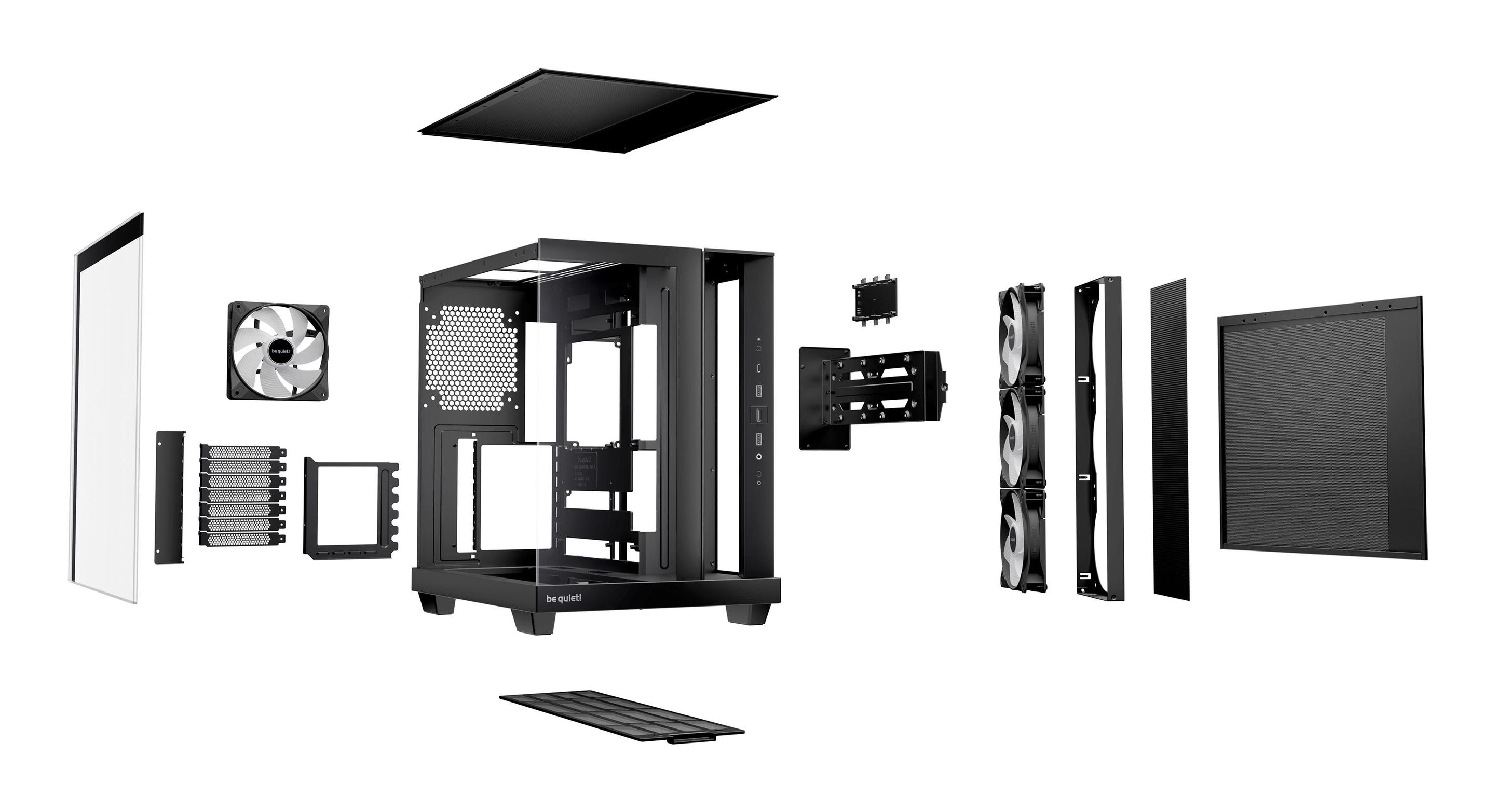 Caixa PC BE QUIET! Light Base 500 LX (ATX, micro ATX, Mini-ITX - ATX, PS2 - Torre Média - Preto) — miniatura 4