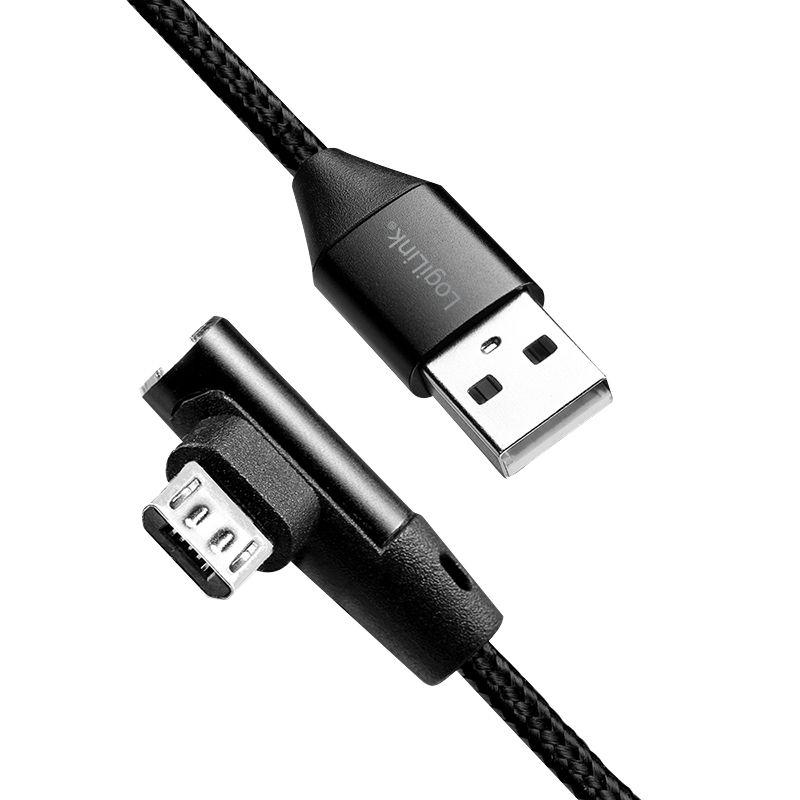 Cabo USB LOGILINK CU0142 (0,3 m - USB A - Micro-USB B - Preto) — miniatura 2