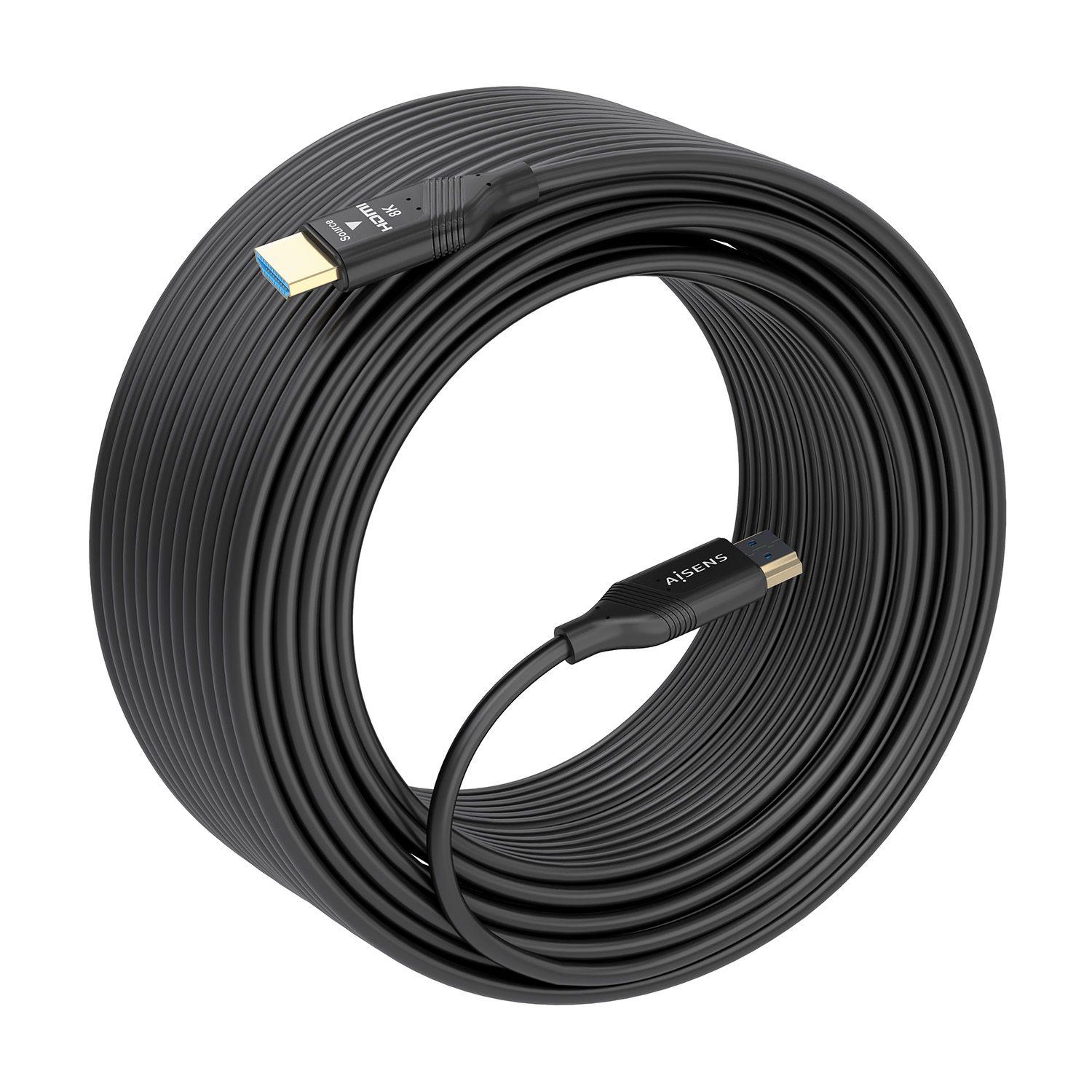 Cabo HDMI AISENS A153-0936 (25 m - 120 Hz - HDMI Type A - Preto), miniatura 2