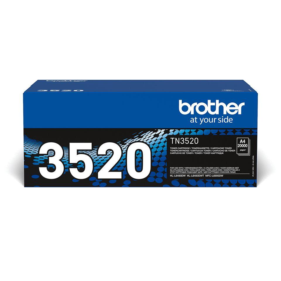 Toner BROTHER TN-3520 (20000 páginas - Preto)
