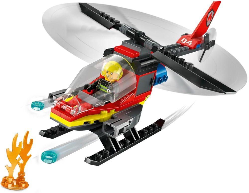 LEGO 60411 City Helicóptero de Resgate dos Bombeiros (5+ anos - 85 peças) — miniatura 3