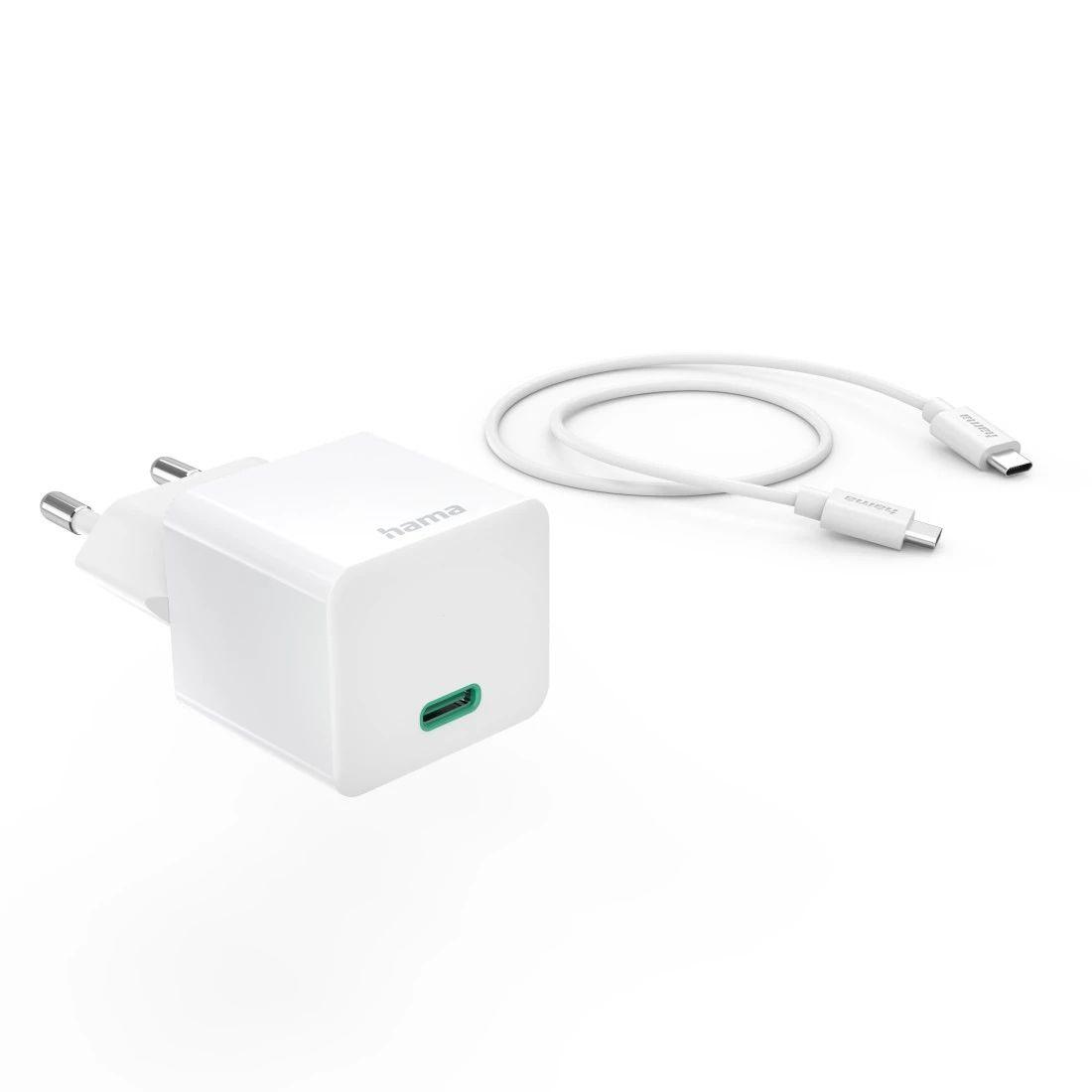 Carregador de Dispositivos Móveis HAMA 00201675 (USB-C para USB-C - Corrente alternada - Branco) — miniatura 2