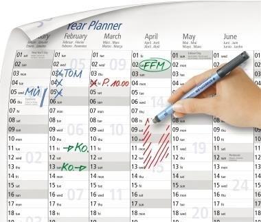 Planeador Anual de Parede STAEDTLER Lumocolor 641 YPA3DE (2027 - A3 - 14 meses)