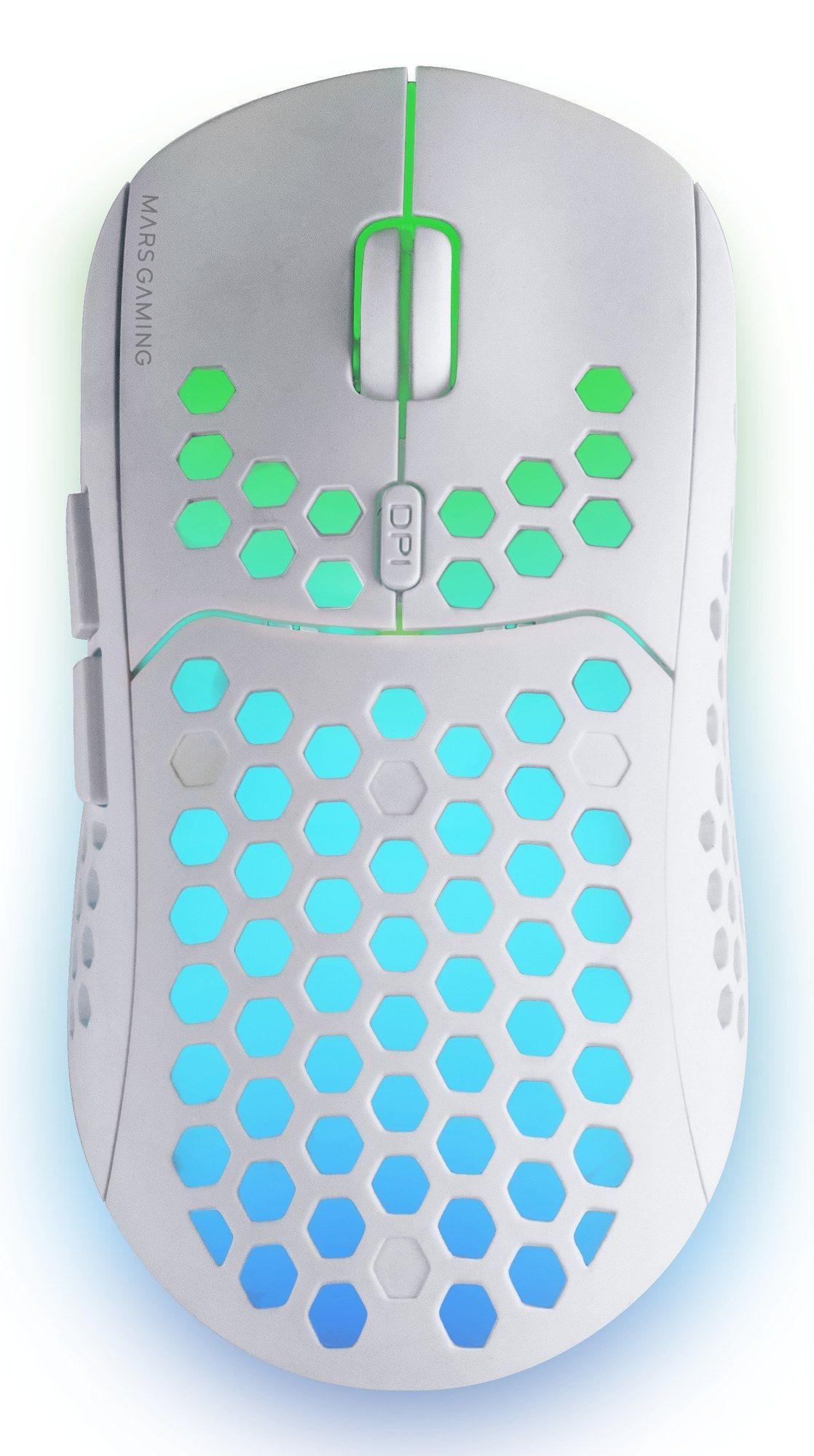 Conjunto Teclado, Rato e Tapete de Rato MARS GAMING MCPWXWES (Espanhol - Interruptor de membrana - Tamanho completo - Branco), miniatura 8
